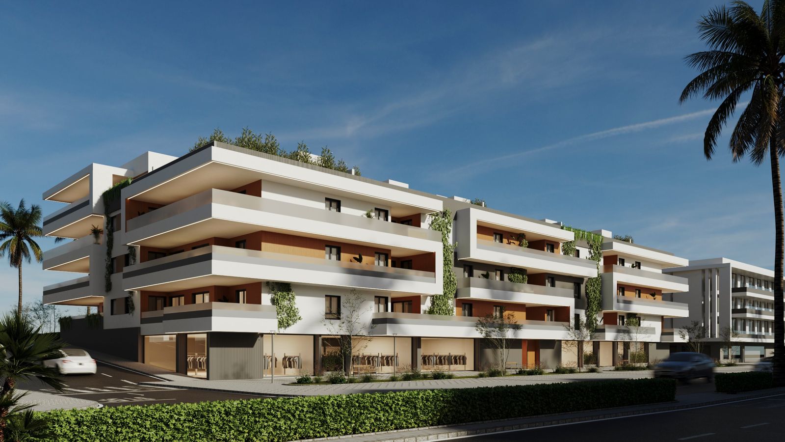 Fachada del residencial Armonía